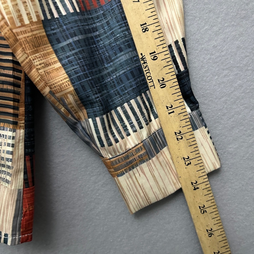 Talbots Patchwork Button Down Blouse Womens 1xl L… - image 7